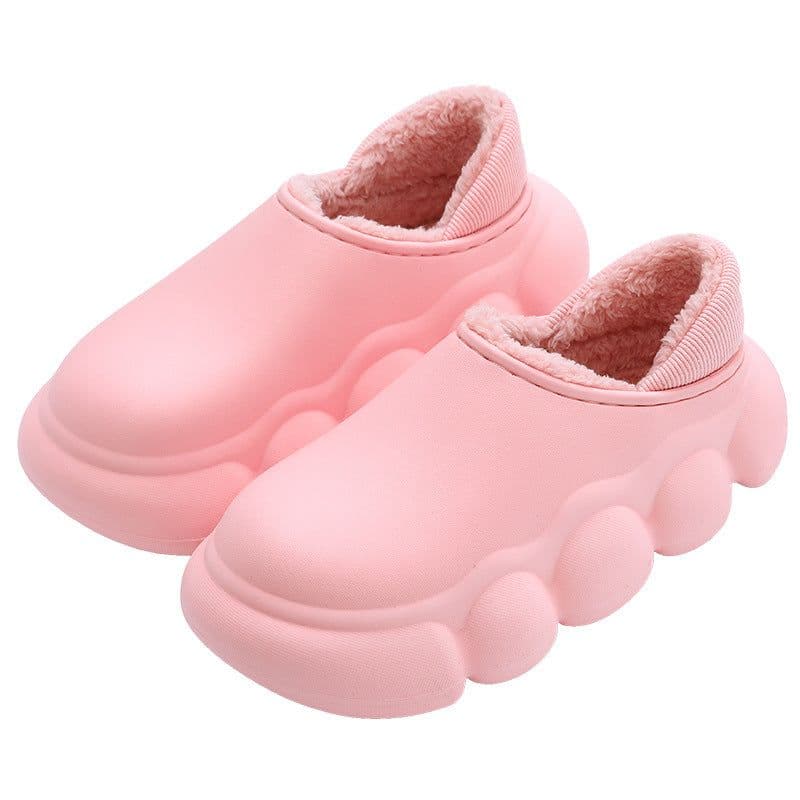 image-Cotton Home Slippers Indoor Warm Plush EVA Sole Men Women