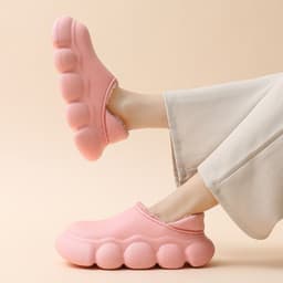 image-Cotton Home Slippers Indoor Warm Plush EVA Sole Men Women