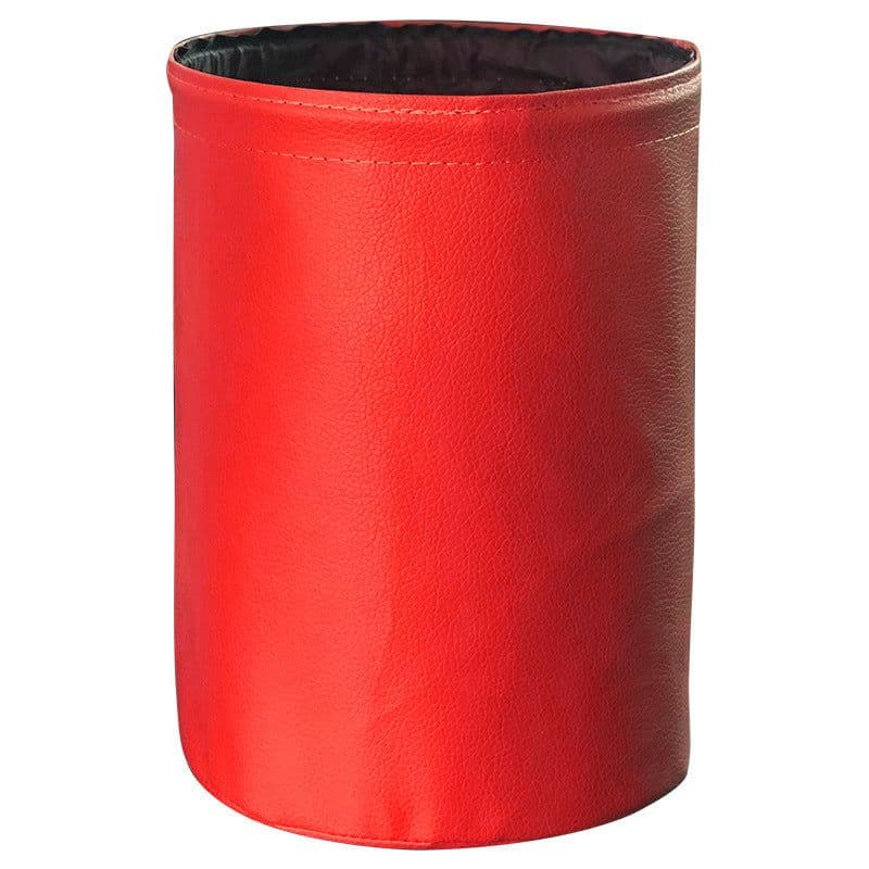image-Kiss the Rain Car Trash Can Leather Waterproof Foldable Storage Bag