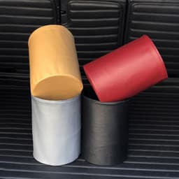 image-Kiss the Rain Car Trash Can Leather Waterproof Foldable Storage Bag