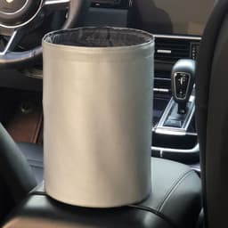 image-Kiss the Rain Car Trash Can Leather Waterproof Foldable Storage Bag