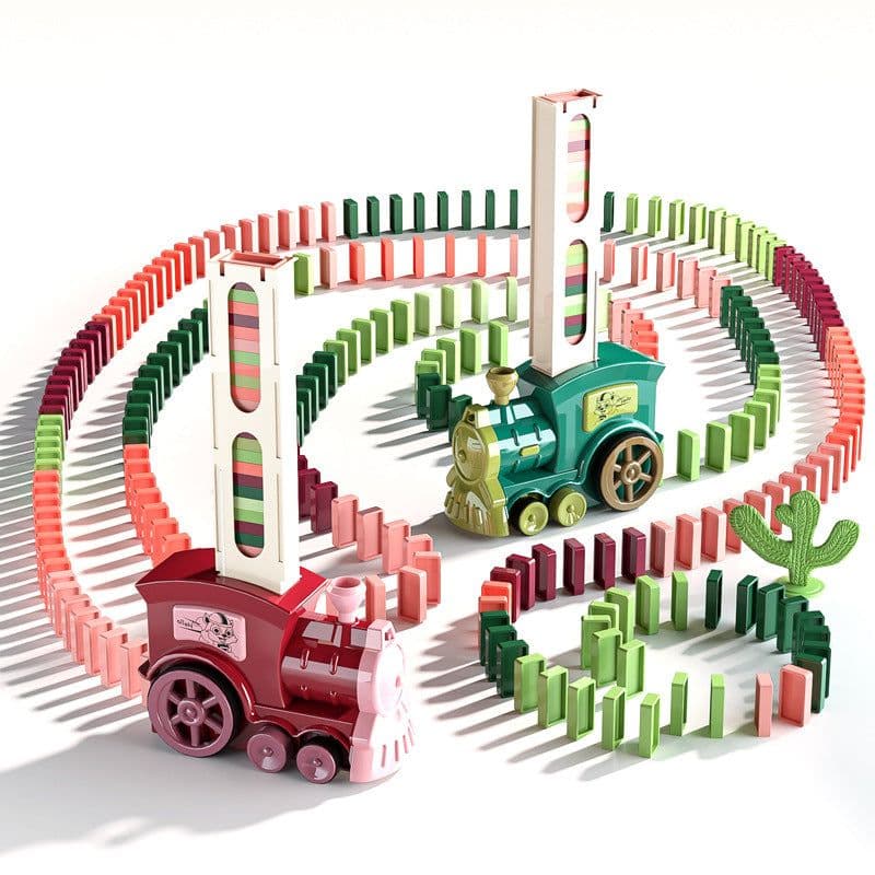 image-Nursery Electric Domino Train Building Blocks Toy Set