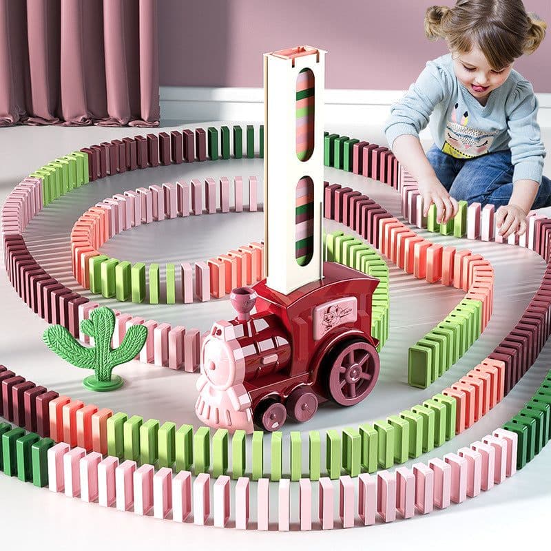 image-Nursery Electric Domino Train Building Blocks Toy Set