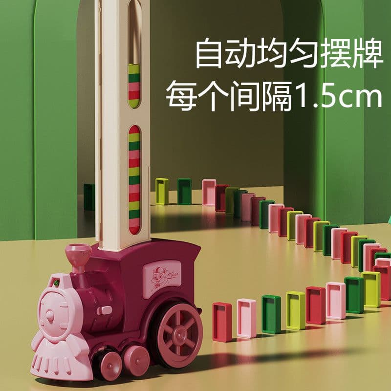 image-Nursery Electric Domino Train Building Blocks Toy Set