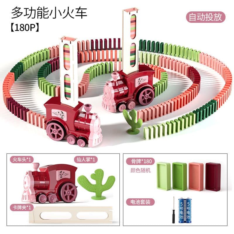 image-Nursery Electric Domino Train Building Blocks Toy Set