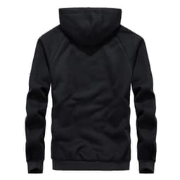 image-Men's Hooded Fleece Cardigan Jacket