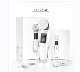 image-EMS Ion Facial Beauty Device with LED Light Therapy 5 Modes