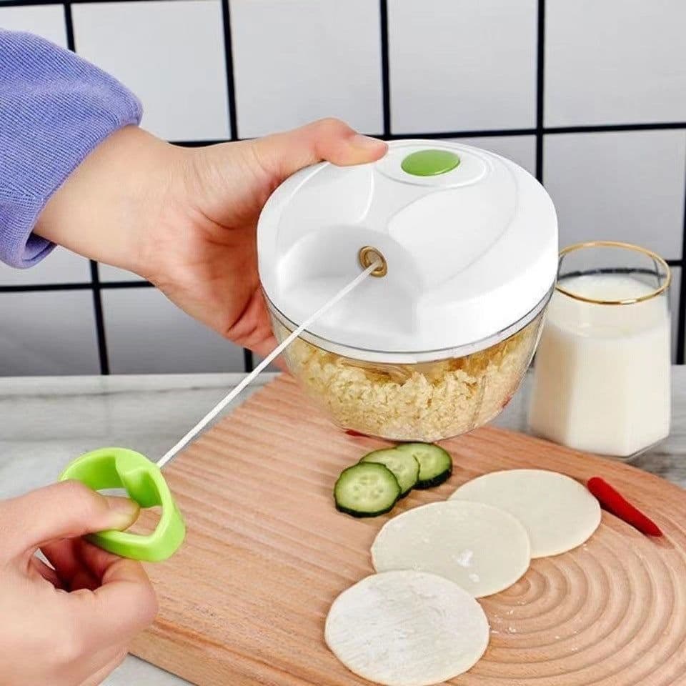 image-Manual Garlic Crusher Peeler Chopper 500ml Large Capacity