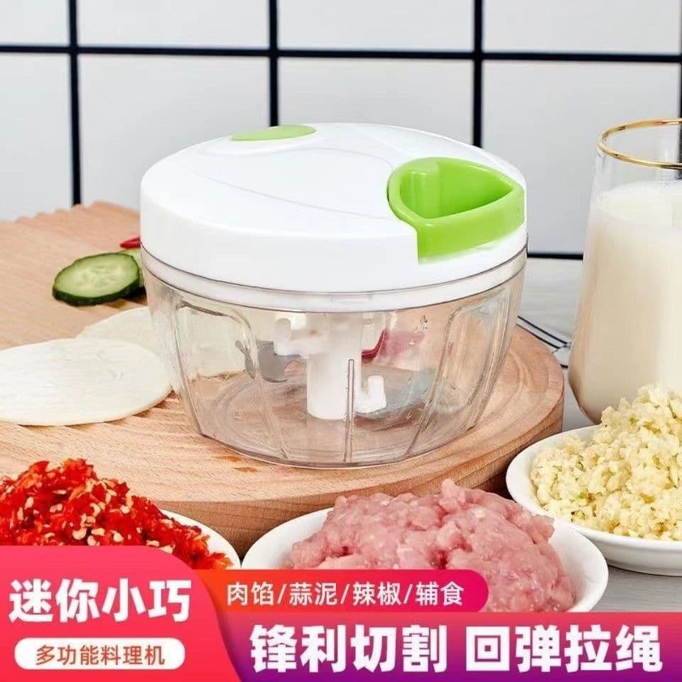 image-Manual Garlic Crusher Peeler Chopper 500ml Large Capacity