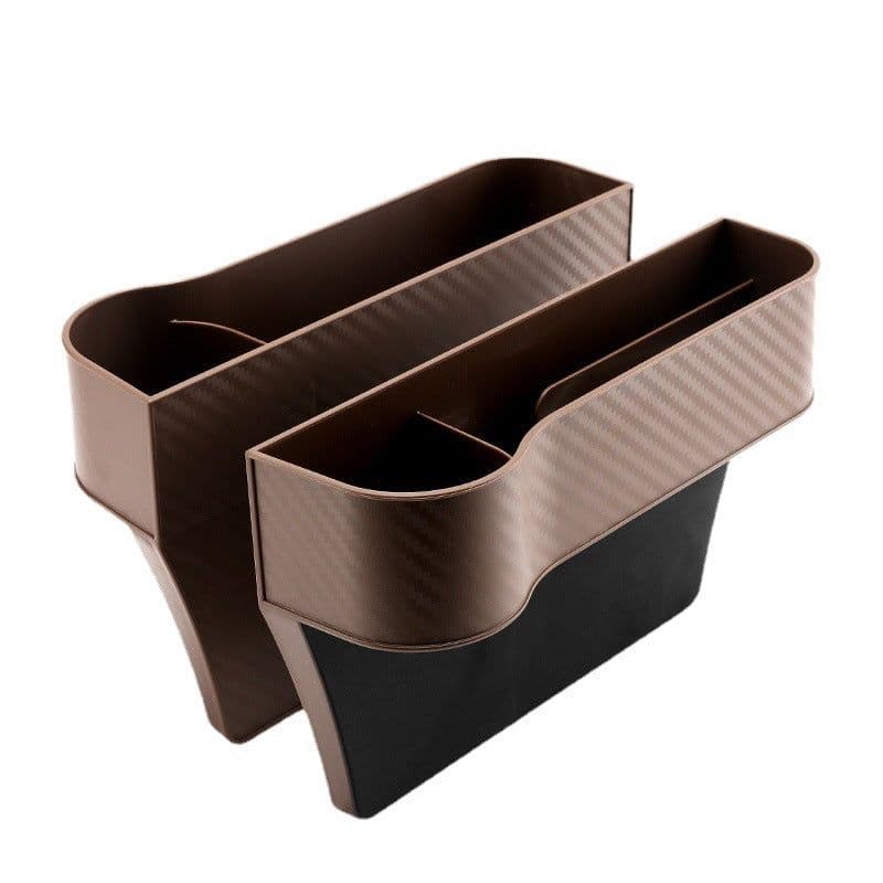 image-Car Seat Gap Storage Box Organizer Cup Holder Black