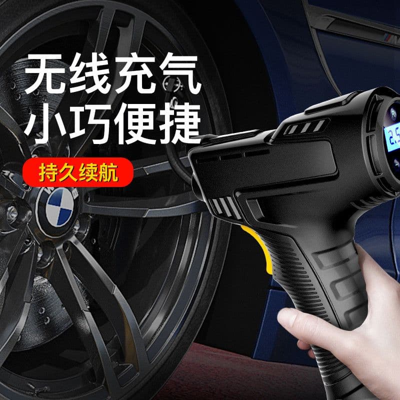 image-Wireless Car Air Pump with Onboard Charging 12V 120W