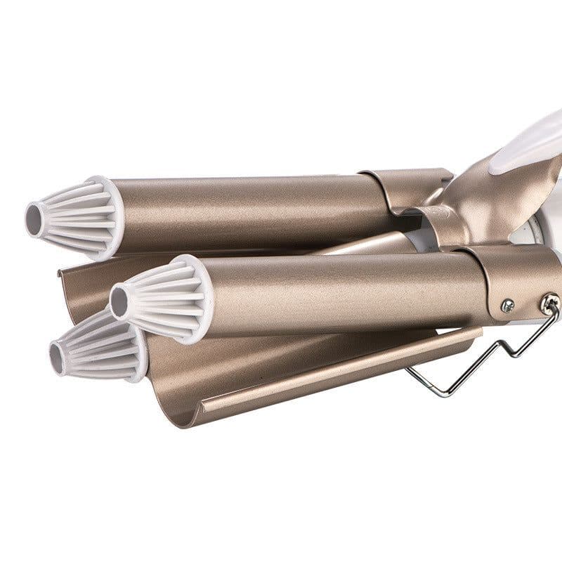 image-Jianwang Ceramic 3 Barrel Curling Iron Egg Roll Waver