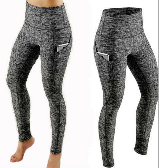 image-High Waist Yoga Leggings with Side Pockets