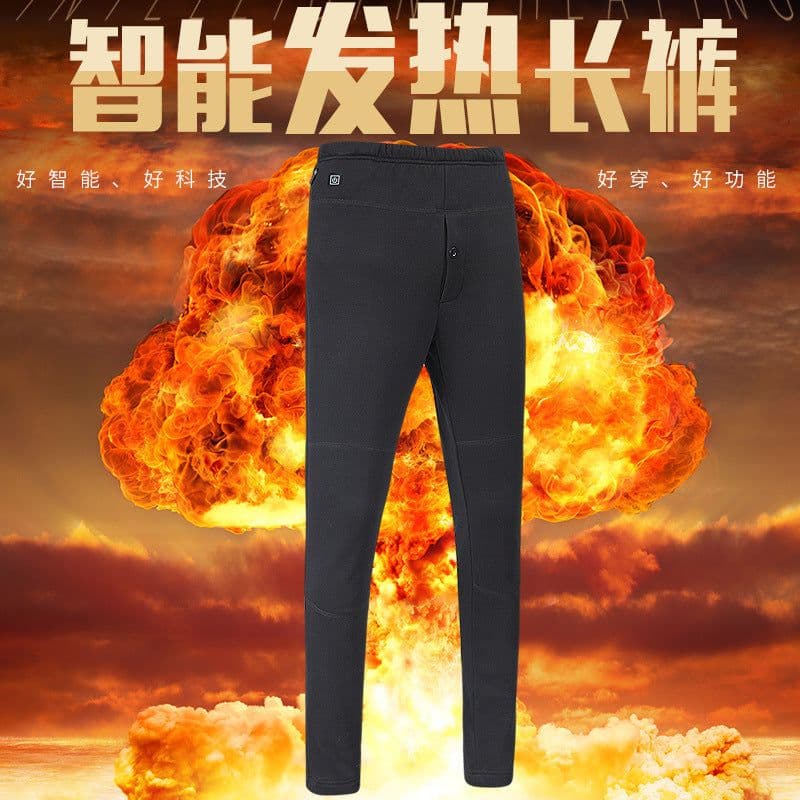 image-Tovinis Fleece Lined Heated Pants USB Winter Slim Fit Unisex