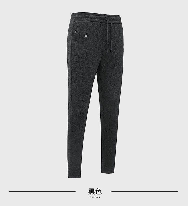image-Tovinis Men's USB Heated Fleece Pants Winter Thermal Trousers