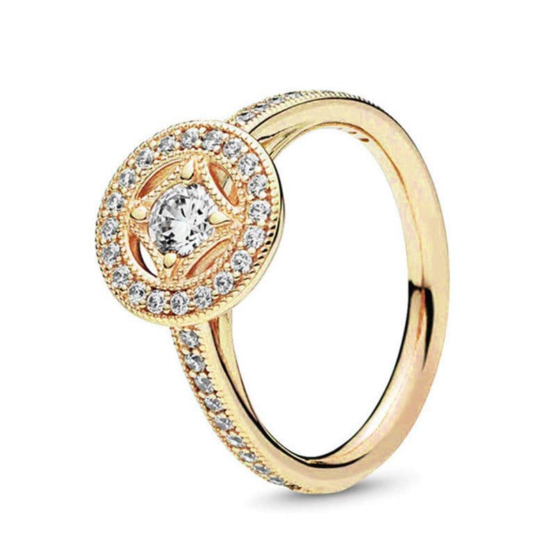 image-Women's Rose Gold Crown Ring R003