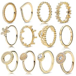 image-Women's Rose Gold Crown Ring R003