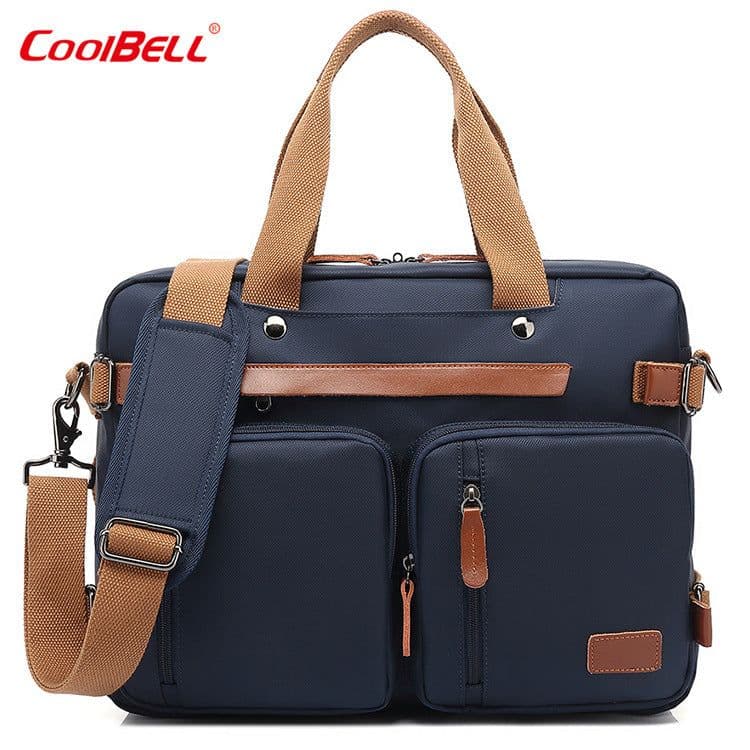image-Coolbell Business Backpack 15.6 17.3 Inch Nylon Canvas