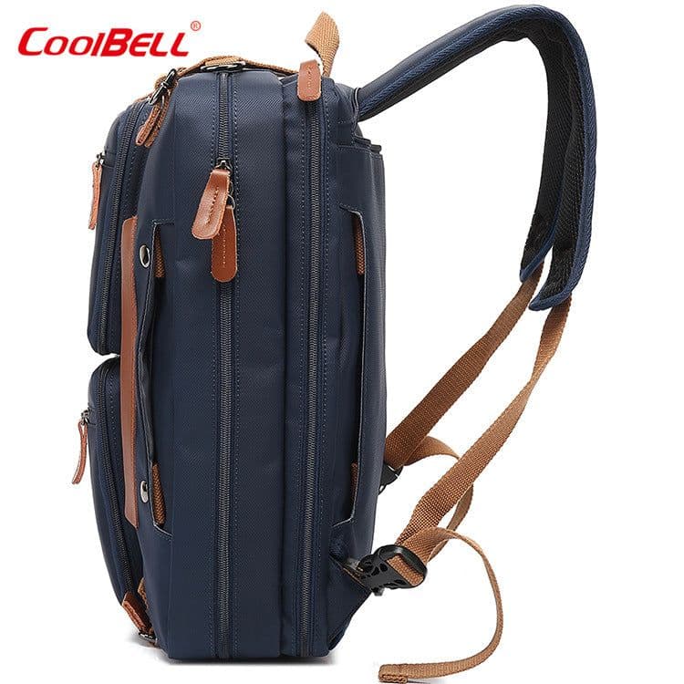 image-Coolbell Business Backpack 15.6 17.3 Inch Nylon Canvas