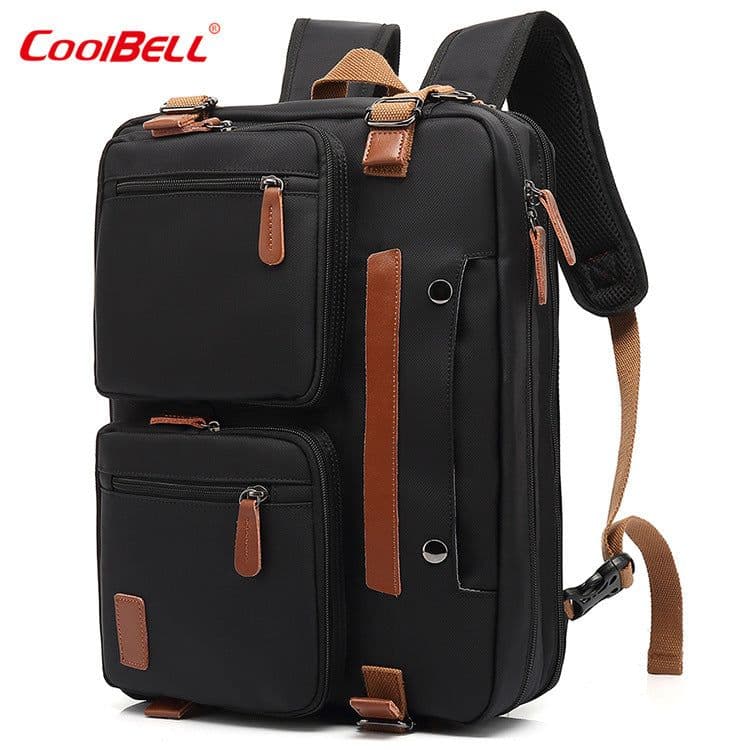 image-Coolbell Business Backpack 15.6 17.3 Inch Nylon Canvas
