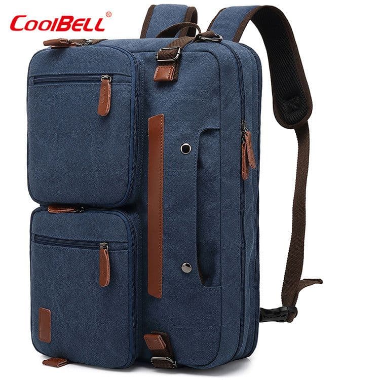 image-Coolbell Business Backpack 15.6 17.3 Inch Nylon Canvas