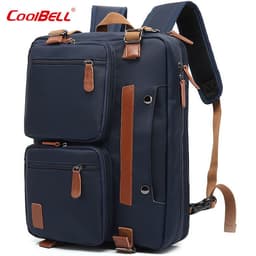 image-Coolbell Business Backpack 15.6 17.3 Inch Nylon Canvas