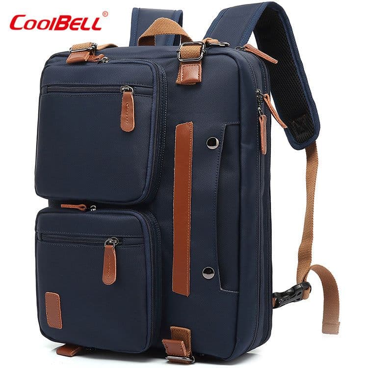 image-Coolbell Business Backpack 15.6 17.3 Inch Nylon Canvas