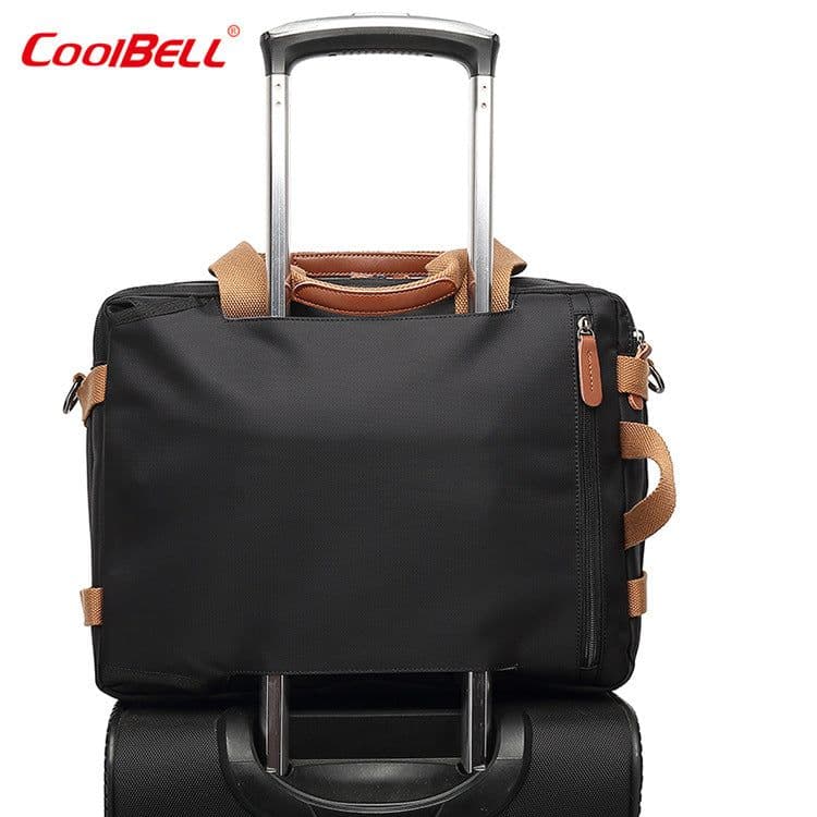 image-Coolbell Business Backpack 15.6 17.3 Inch Nylon Canvas