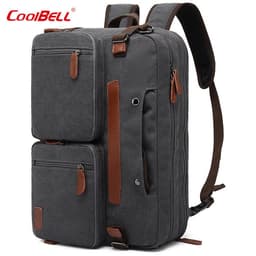 image-Coolbell Business Backpack 15.6 17.3 Inch Nylon Canvas
