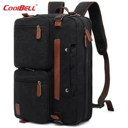 image-Coolbell Business Backpack 15.6 17.3 Inch Nylon Canvas