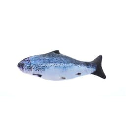 image-Electric Plush Fish Cat Toy with Catnip and Sound