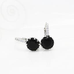 image-Crystal Zircon Earrings Korean Style Alloy Multicolor Women