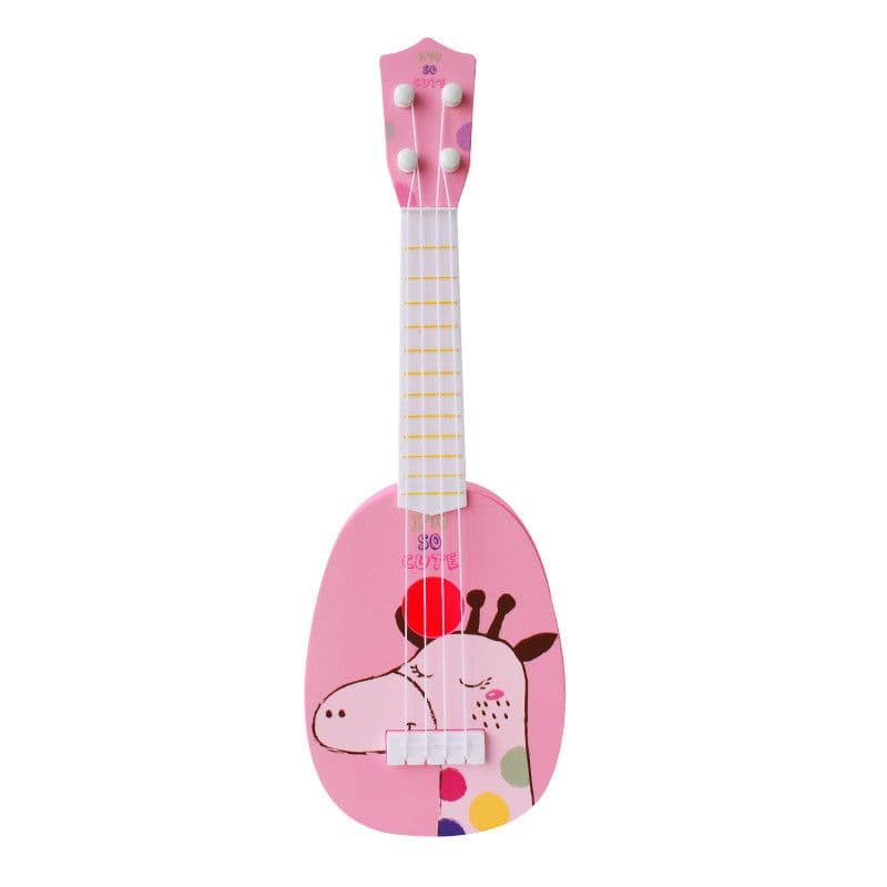 image-Children's Ukulele Mini Four-String Playable Musical Toy