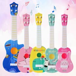 image-Children's Ukulele Mini Four-String Playable Musical Toy