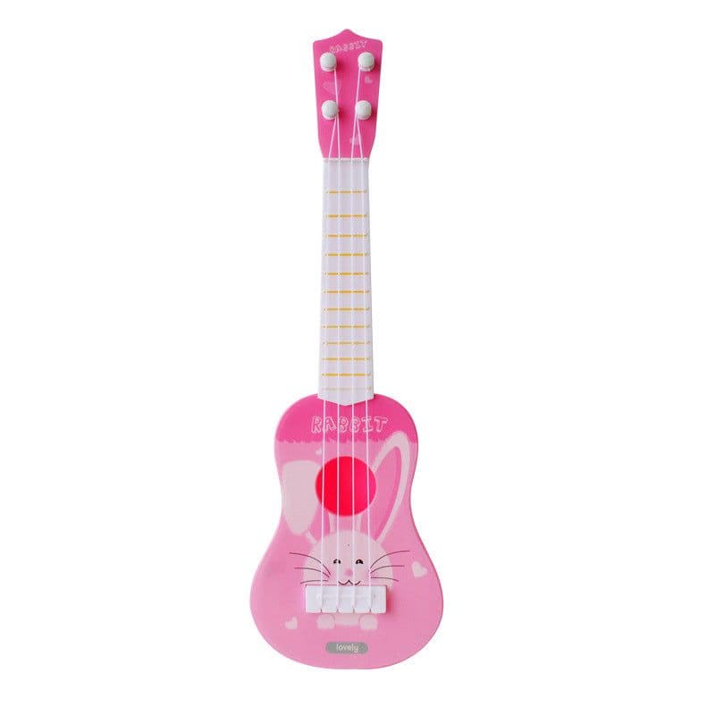 image-Children's Ukulele Mini Four-String Playable Musical Toy