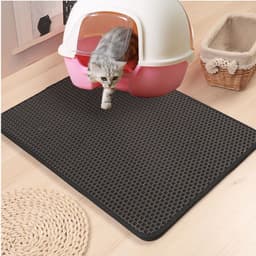 image-KUCHI Double Layer Cat Litter Mat Waterproof Non-Slip EVA