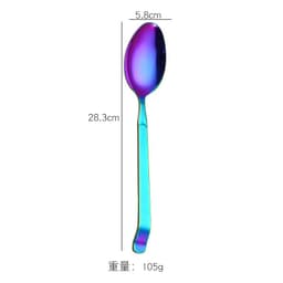 image-Stainless Steel Western Food Spoon Set 5-Piece