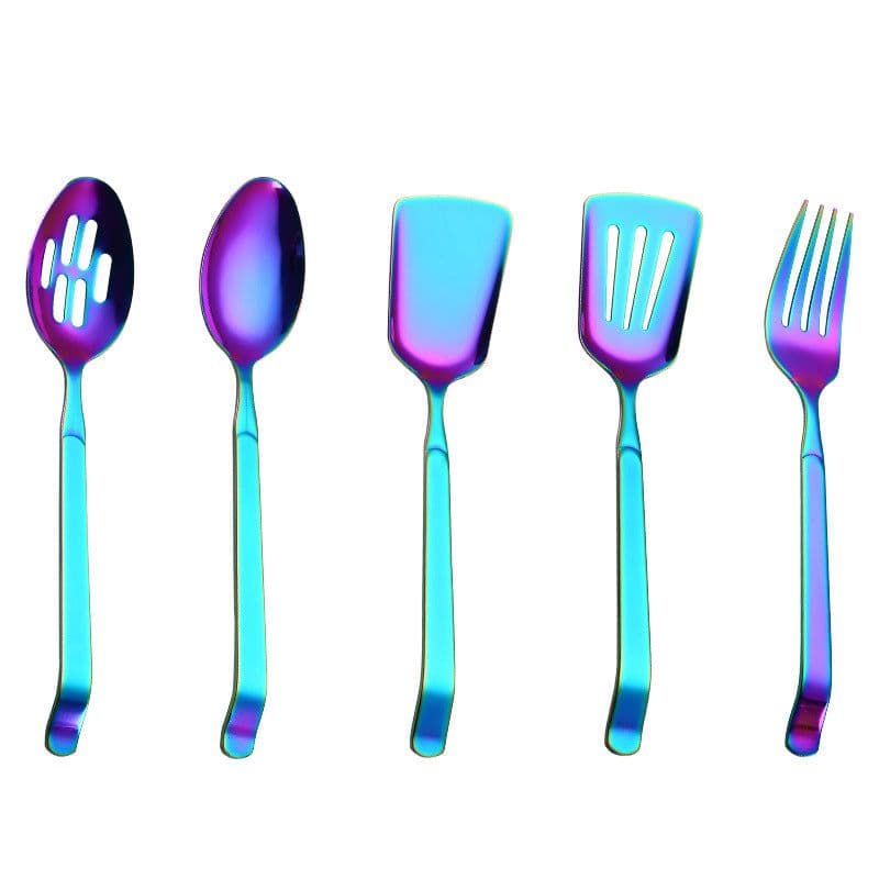 image-Stainless Steel Western Food Spoon Set 5-Piece