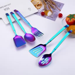 image-Stainless Steel Western Food Spoon Set 5-Piece