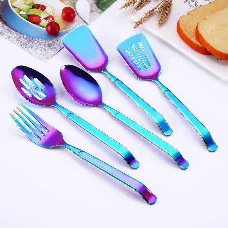 image-Stainless Steel Western Food Spoon Set 5-Piece