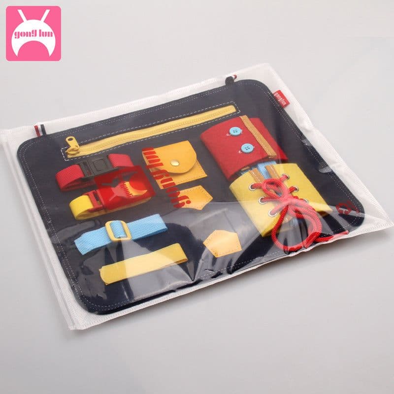 image-Busy Board Felt Dressing Learning Toy for Kids 4-6 Years