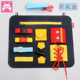 image-Busy Board Felt Dressing Learning Toy for Kids 4-6 Years