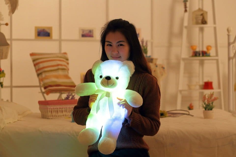 image-Luminous Music Recording Teddy Bear Plush Toy Birthday Gift