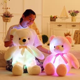 image-Luminous Music Recording Teddy Bear Plush Toy Birthday Gift