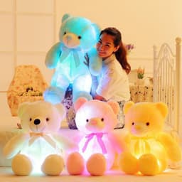 image-Luminous Music Recording Teddy Bear Plush Toy Birthday Gift