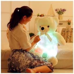 image-Luminous Music Recording Teddy Bear Plush Toy Birthday Gift