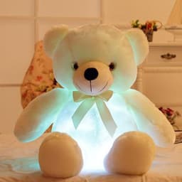image-Luminous Music Recording Teddy Bear Plush Toy Birthday Gift