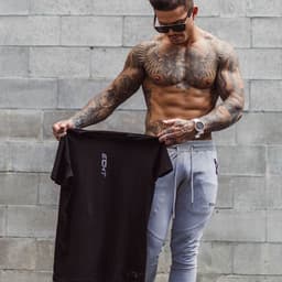 image-Cross-border Round Neck Sports Short Sleeve T-shirt