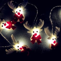 image-LED Christmas Snowman String Lights 20LED 3M Holiday Decor USB