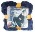 image-Hooded Fleece Blanket Hoodie Wearable Throw Pajamas
